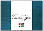 Teal Logo Thank You Card D104D-V 