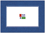 Blue Border Logo Notecard D111D-V