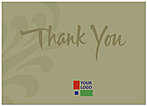 Flourish Logo Thank You Card D112D-V