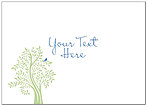 Custom Bluebird Notecard D1371D-V