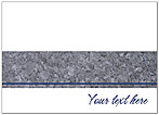 Custom Gray Blue Notecard D1373D-V