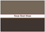 Custom Dark Brown Notecard D1377D-V