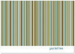 Custom Casual Stripes Notecard D1379D-V