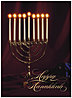 Menorah Hanukkah Card D1333U-A