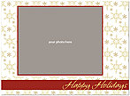 Cheerful Snowflakes Photo Card D1336U-4B