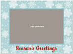 Blue Flakes Photo Card D1341U-4B