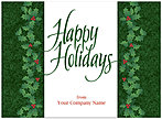 Holiday Garland Logo/Name Card D1353U-4B