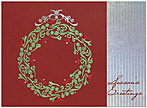 Elegant Wreath Holiday Card H1269S