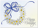 Shimmering Wreath Holiday Card H1271S-4A