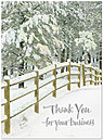 Shimmer Business Thank You Holiday Card H1283S-AAA