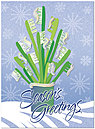 Toothbrush Tree Holiday Card H1301U-AA