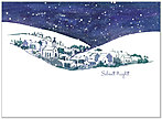 Silent Night Christmas Card H1307U-A