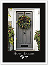 Elegant Door Holiday Card H1315U-A