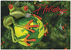 Green Frog Holiday Card H1326KW-AA