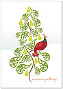 Partridge Tree Holiday Card H1329KW-AA