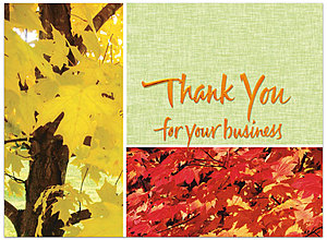 Colors of Fall Thank You Card H1226U-AA