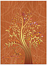 Bronze Glow Thanksgiving Card H1228U-AA