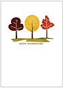 Three Trees Thanksgiving Card H1240KW-AA