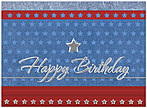 All-American Birthday Card A2002S-W