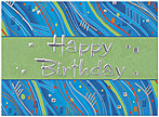 Abstract Birthday Card A2004S-W