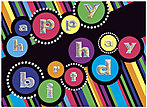 Colorful Birthday Card A2012U-X