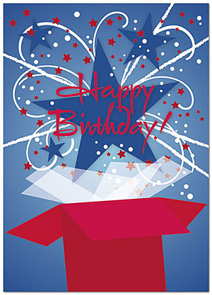 Star Birthday Card A2028D-Y