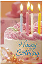 Festive Cake Birthday Postcard A2033P-Z