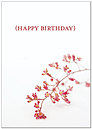 Floral Branch Birthday Card A2037KW-X