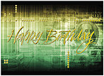 Money Collage Birthday Card A2039U-X
