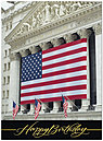 Patriotic Wall Street Birthday Card A2040U-X