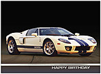 Ford GT Birthday Card A2053U-X