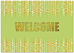 Welcome Glitz Card A2077D-X