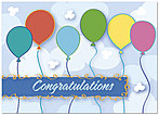 Congratulations Balloons Card A2082D-Y