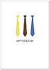 Father's Day Ties Card D2057D-Y