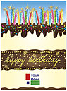 Confetti Cake Logo Card D2088U-4W