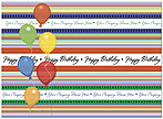 Festive Party Name Card D2089U-V