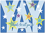 YAY Blue Greeting Card D2103D-Y