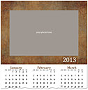 Pattern Photo Wall Calendar D2167U-4A