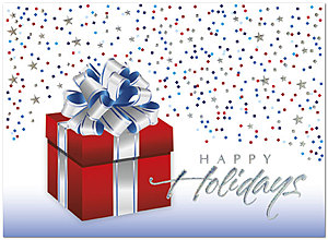 Patriotic Package Holiday Card H2180U-AA