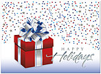 Patriotic Package Holiday Card H2180U-AA