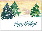 Holiday Evergreens Card H2199U-A