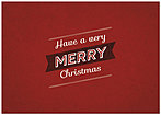 Retro Christmas Card H2207KW-AA
