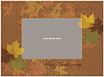 Leaf Frame Photo Card D2122U-4B