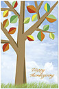 Season's Colors Thanksgiving Postcard H2115P-B