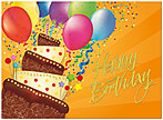 Party Cake Birthday Card A3003G-W