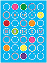 Colorful Dots Birthday Card A3010S-W