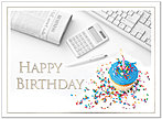 Office Birthday Card A3014U-X