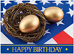 USA Nest Egg Birthday Card A3024U-X