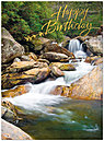 Peaceful Stream Birthday Card A3027U-X