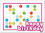 Bright Dots Birthday Card A3034U-Y